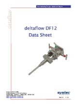 Katalogový list deltaflow DF12 - deltaflow – priemerovacia Pitotova trubica na meranie prietoku pary, plynu a kvapalín