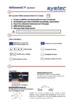 deltawaveC-P Quickstart - deltawaveC – prenosný ultrazvukový prietokomer