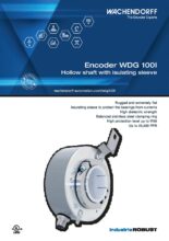 Inkrementální enkodér s dutou hřídelí WDG 100I ... s izolačním pouzdrem pro ochranu ložisek před elektrickým proudem - Inkrementální enkodéry WDG, WDGI a WDGP s dutou hřídelí