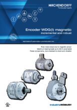 Inkrementální magnetické enkodéry WDGI - Inkrementální enkodéry WDG, WDGI a WDGP s hřídelí