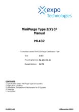 Manuál – MiniPurge Type Z(Y) - CF Velikost 1 & 2 (ML432) - MiniPurge